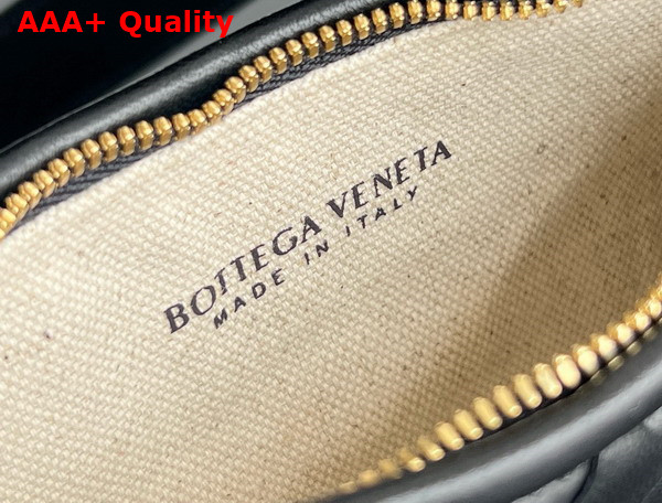 Bottega Veneta Gemelli Messenger Bag in Black Intrecciato Leather Replica