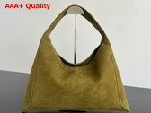 Bottega Veneta Hop Bag in Olive Suede Leather Replica