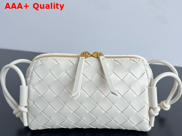 Bottega Veneta Intrecciato Concert Pouch in Sea Salt Intrecciato Nappa Leather Replica