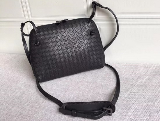 Bottega Veneta Intrecciato Nappa Leather Nodini Bag in Black