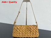 Bottega Veneta Kalimero Cha Cha Dark Praline Foulard Intreccio Clutch Replica