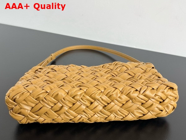 Bottega Veneta Kalimero Cha Cha Dark Praline Foulard Intreccio Clutch Replica