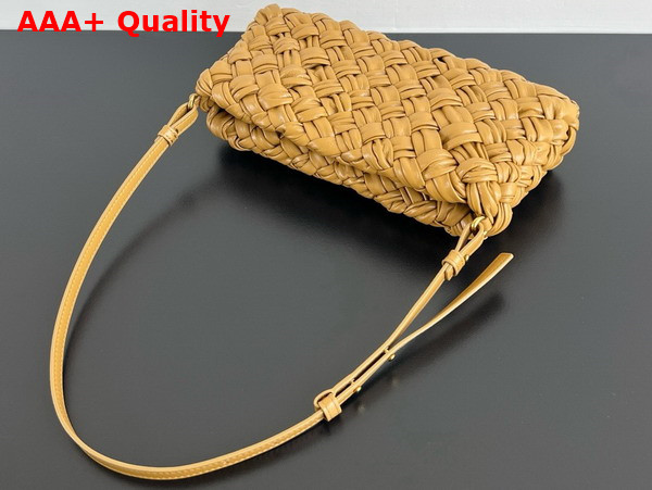 Bottega Veneta Kalimero Cha Cha Dark Praline Foulard Intreccio Clutch Replica
