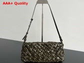 Bottega Veneta Kalimero Cha Cha Olive Oil Foulard Intreccio Clutch Replica