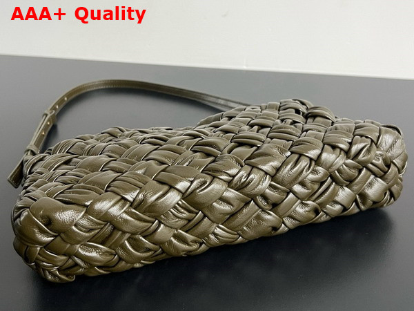 Bottega Veneta Kalimero Cha Cha Olive Oil Foulard Intreccio Clutch Replica