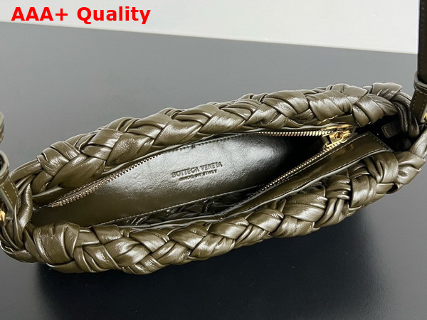 Bottega Veneta Kalimero Cha Cha Olive Oil Foulard Intreccio Clutch Replica