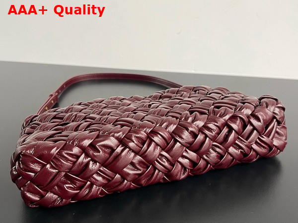 Bottega Veneta Kalimero Cha Cha Rosewood Foulard Intreccio Clutch Replica