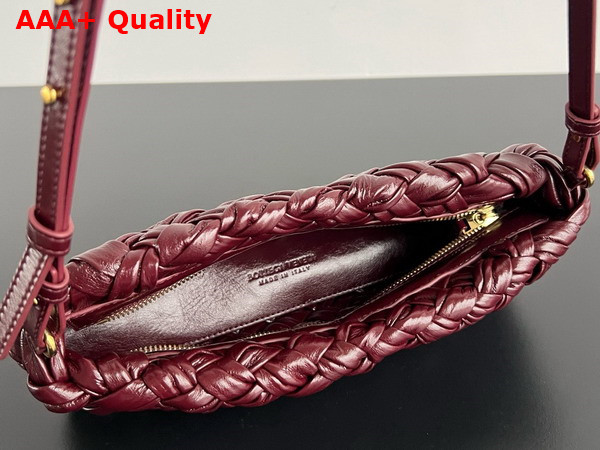 Bottega Veneta Kalimero Cha Cha Rosewood Foulard Intreccio Clutch Replica