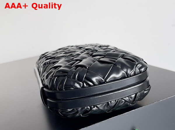 Bottega Veneta Knot Black Foulard Intreccio Leather Minaudiere Replica