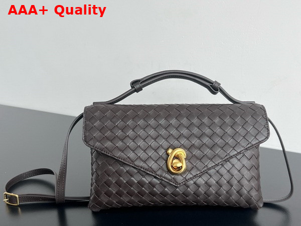 Bottega Veneta Knot Lock Cross Body Bag in Fondant Intrecciato Leather Replica
