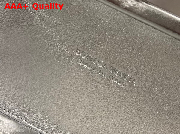 Bottega Veneta Knot Silver Pressed Intreccio Laminated Leather Minaudiere Replica