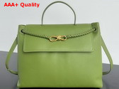 Bottega Veneta Large Ciao Ciao Matcha Silky Calf Leather Replica