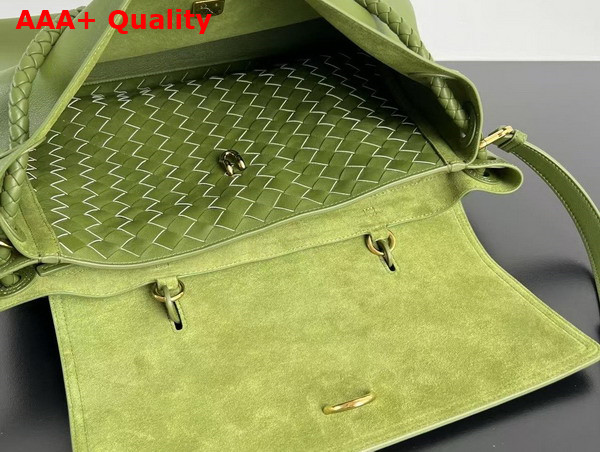 Bottega Veneta Large Ciao Ciao Matcha Silky Calf Leather Replica