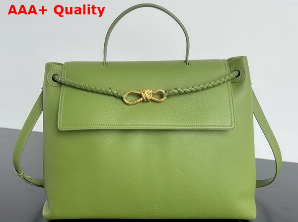 Bottega Veneta Large Ciao Ciao Matcha Silky Calf Leather Replica