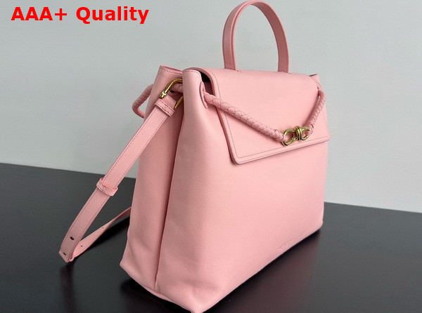Bottega Veneta Large Ciao Ciao Top Handle Bag in Rose Silky Calf Leather Replica