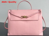 Bottega Veneta Large Ciao Ciao Top Handle Bag in Rose Silky Calf Leather Replica