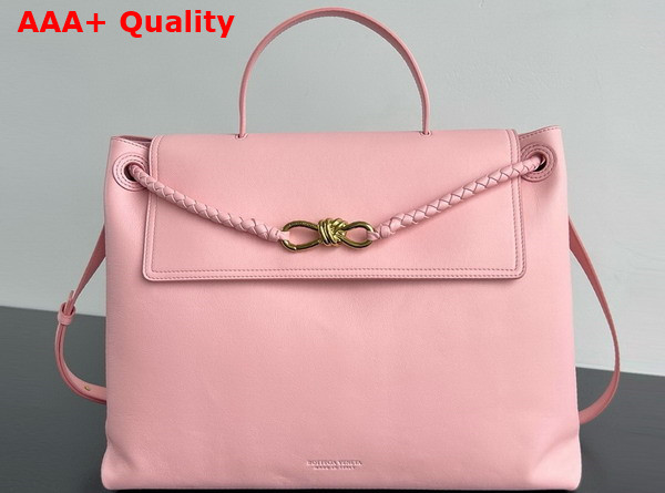 Bottega Veneta Large Ciao Ciao Top Handle Bag in Rose Silky Calf Leather Replica