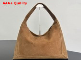 Bottega Veneta Large Hop Bag in Brown Suede Leather Replica