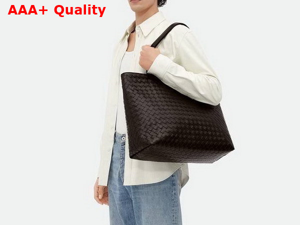 Bottega Veneta Large Intrecciato Zipped Tote Fondant 786666 Replica