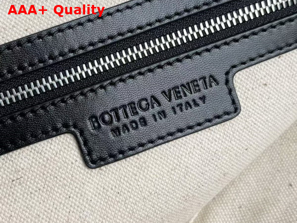 Bottega Veneta Large Intrecciato Zipped Tote in Black 786666 Replica