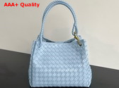 Bottega Veneta Large Parachute Shoulder Bag in Lunar Intrecciato Leather Replica