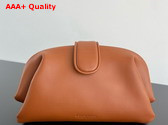 Bottega Veneta Lauren 1980 Clutch in Light Wood Weathered Leather Replica