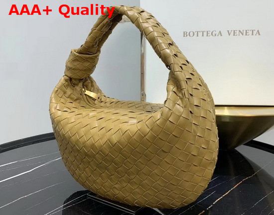 Bottega Veneta Medium BV Jodie Hobo Bag in Caramel Woven Leather Replica