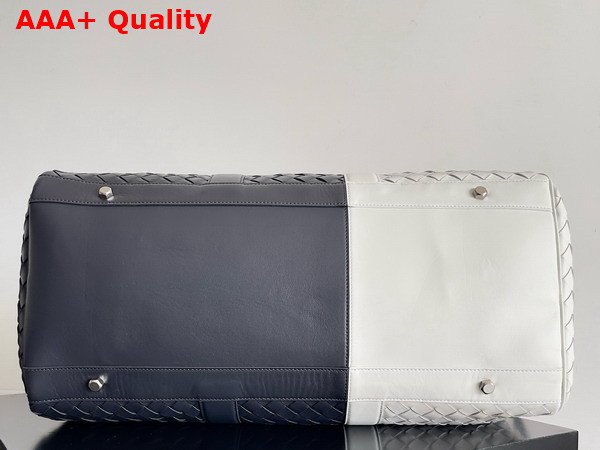 Bottega Veneta Medium Intrecciato Duffle Space White Calfskin Replica