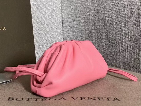 Bottega Veneta Mini Coin Purse in Rose Butter Calf Leather