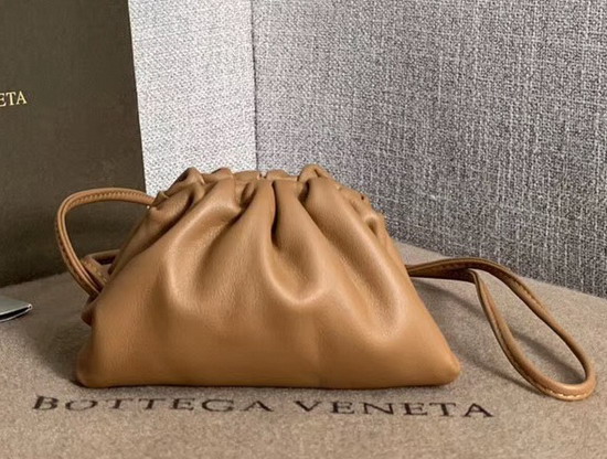 Bottega Veneta Mini Coin Purse in Tan Butter Calf Leather