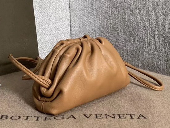 Bottega Veneta Mini Coin Purse in Tan Butter Calf Leather