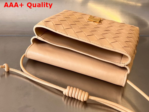 Bottega Veneta Mini Intrecciato Cross Body Bag in Macaroon Lambskin Replica