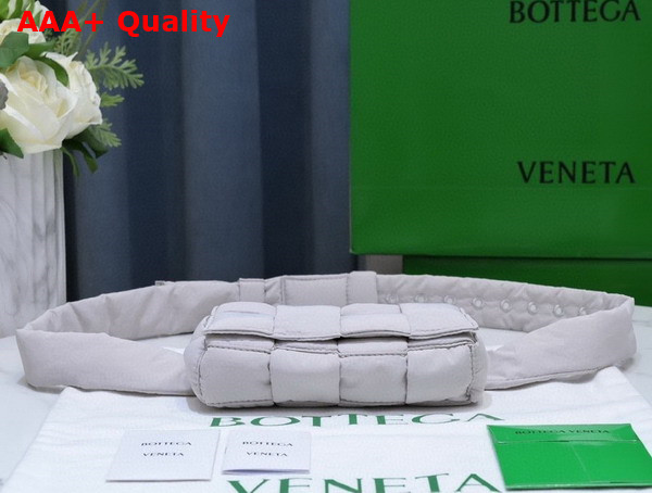 Bottega Veneta Mini Padded Tech Cassette Belt Bag in White Replica