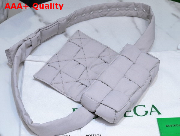 Bottega Veneta Mini Padded Tech Cassette Belt Bag in White Replica