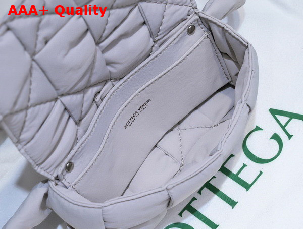 Bottega Veneta Mini Padded Tech Cassette Belt Bag in White Replica