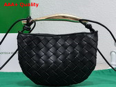 Bottega Veneta Mini Sardine Black Intrecciato Leather Replica