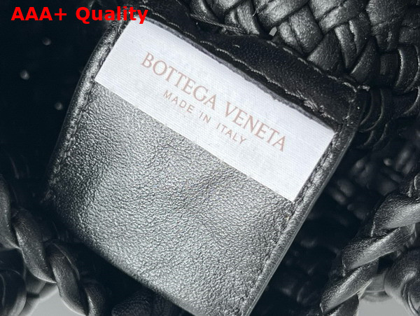 Bottega Veneta Mini Tosca Cross Body Bag in Black Woven Leather Replica