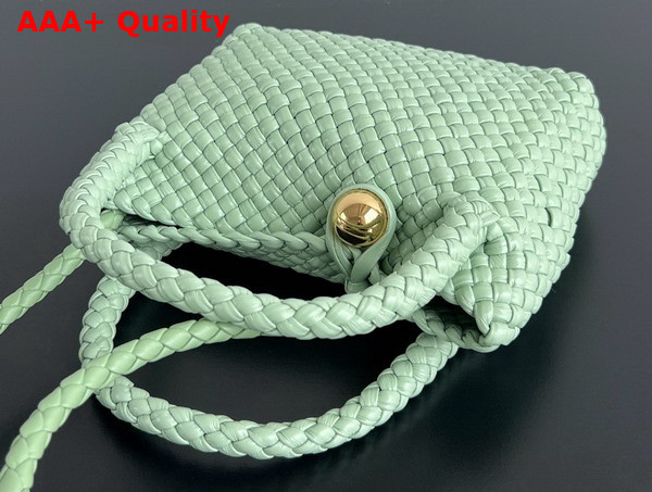 Bottega Veneta Mini Tosca Cross Body Bag in Fresh Mint Woven Leather Replica