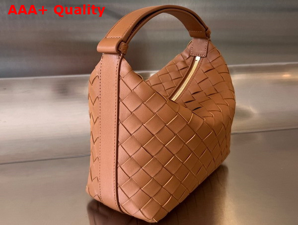Bottega Veneta Mini Wallace Bag in Wood Intrecciato Leather Replica