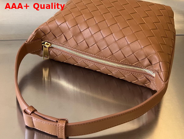 Bottega Veneta Mini Wallace Bag in Wood Intrecciato Leather Replica