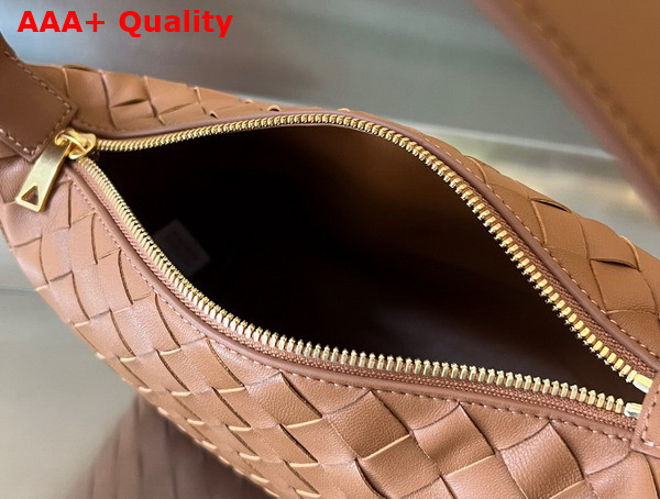Bottega Veneta Mini Wallace Bag in Wood Intrecciato Leather Replica