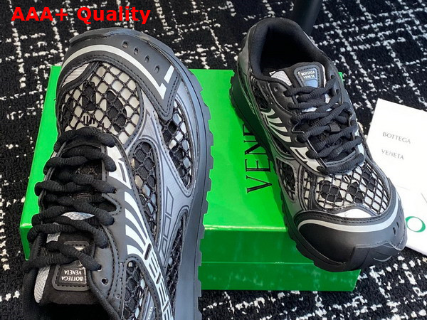 Bottega Veneta Orbit Sneaker Black Technical Fabric Lace Up Sneaker Replica