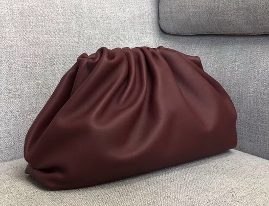 Bottega Veneta Oversize Frame Clutch in Bordeaux Smooth Butter Calf