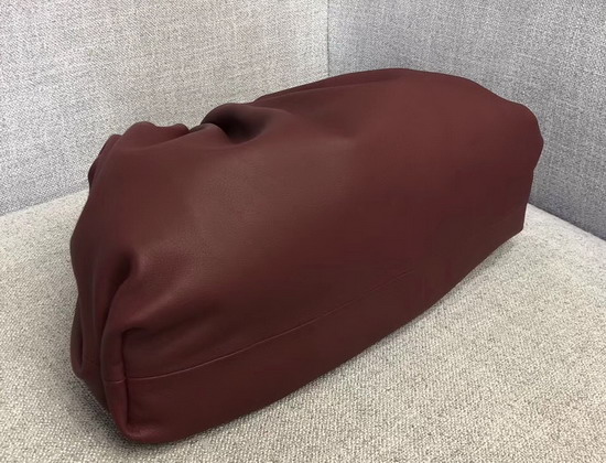 Bottega Veneta Oversize Frame Clutch in Bordeaux Smooth Butter Calf