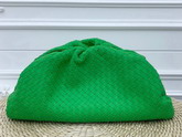 Bottega Veneta Oversize Pouch in Intrecciato Nappa Bright Green