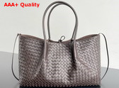 Bottega Veneta Pinacoteca Reversible Tote Bag in Fondant Intrecciato Silky Calf Leather Replica