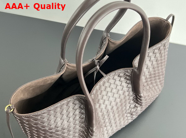 Bottega Veneta Pinacoteca Reversible Tote Bag in Fondant Intrecciato Silky Calf Leather Replica