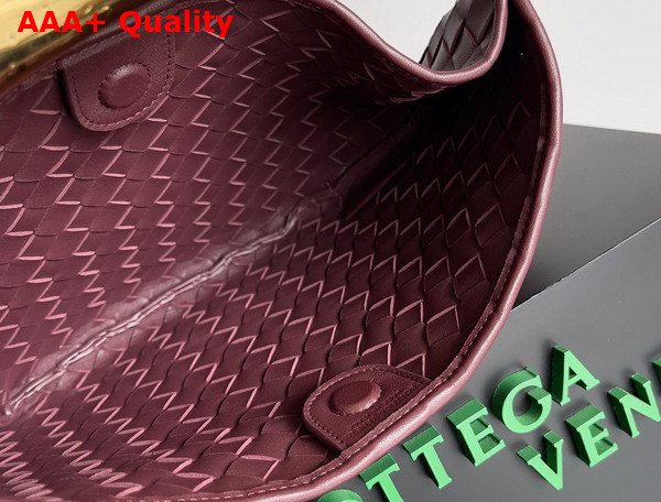 Bottega Veneta Sardine Bag in Barolo Intrecciato Leather Replica