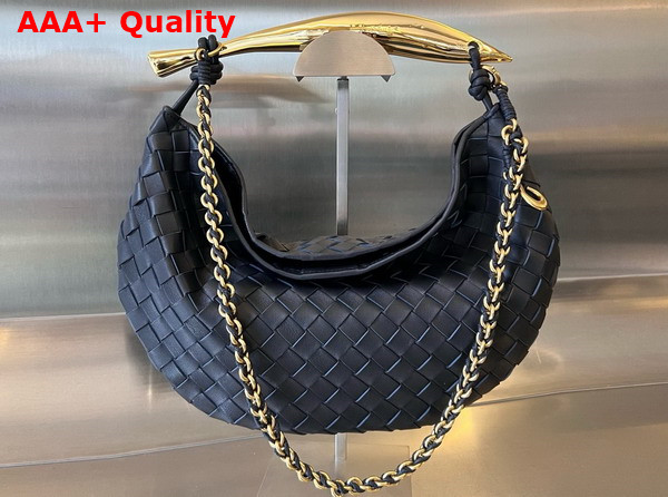 Bottega Veneta Sardine with Chain Space Intrecciato Leather Replica