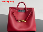 Bottega Veneta Small Andiamo Top Handle Bag in Rosewood and Space Silky Calf Leather Replica